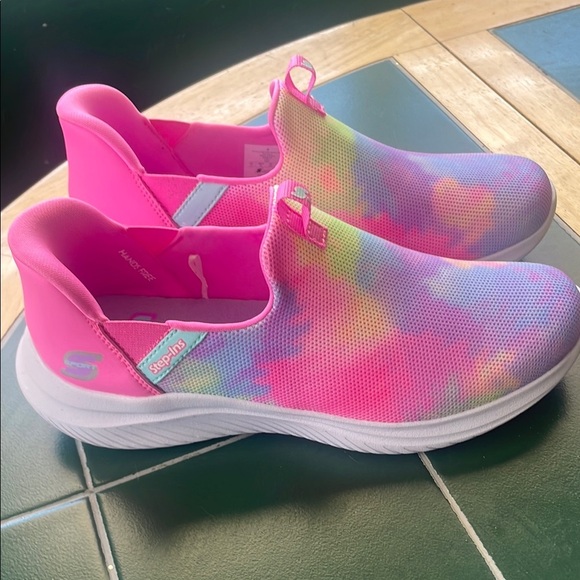 S sport by Skechers Baily Hands Free Step Ins Sneakers Girls’ Multicolor Size 5 - Picture 2 of 11